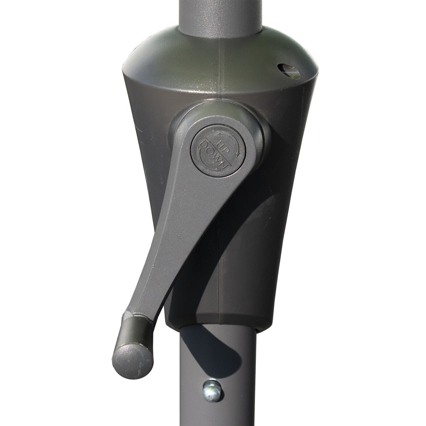 2.5M Crank Handle Garden Parasol - Grey