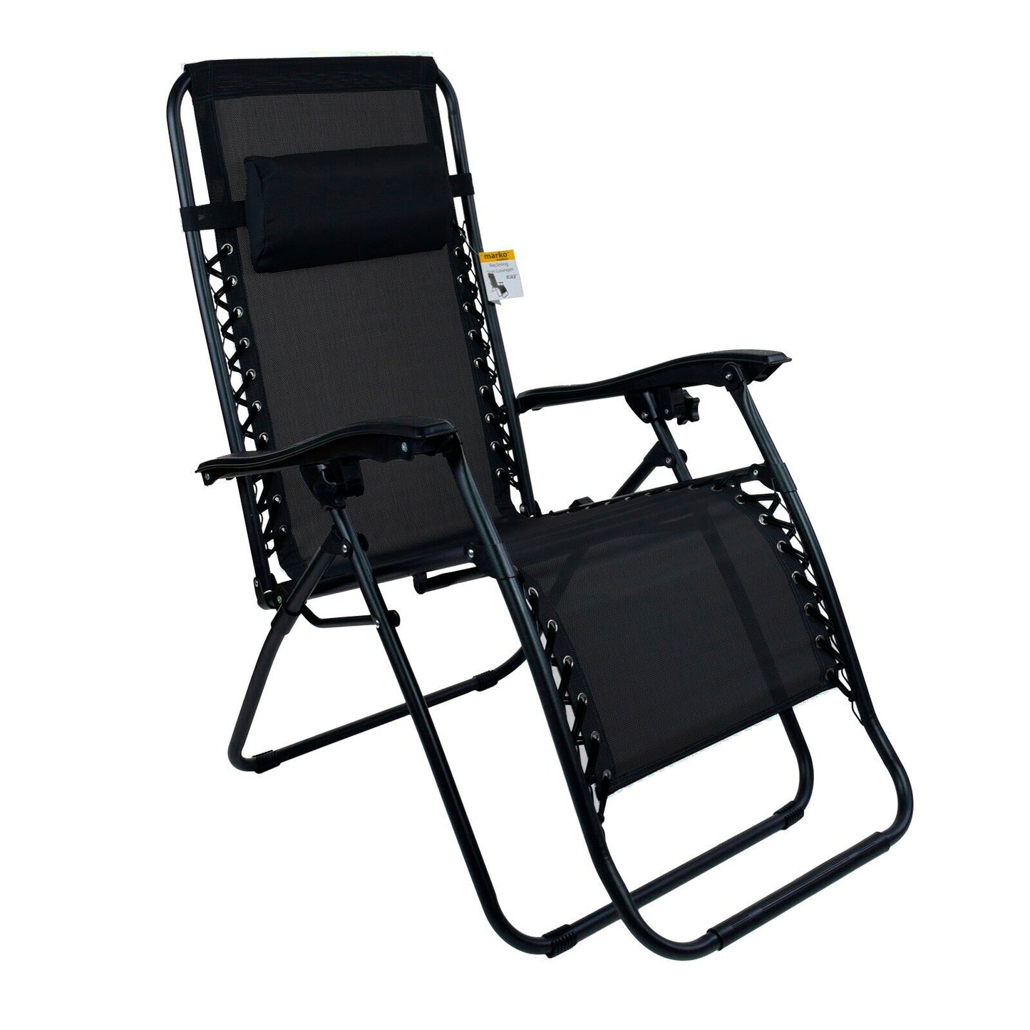 Reclining Lounger Chair - Black