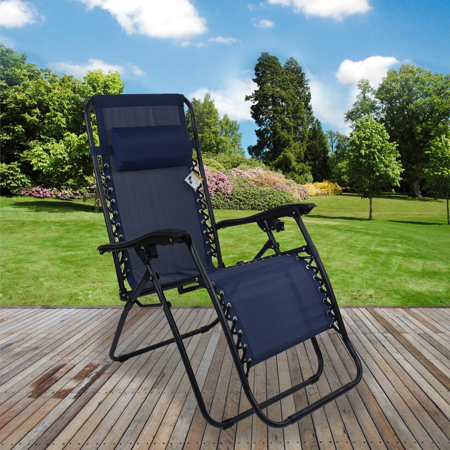 Reclining Lounger Chair - Navy
