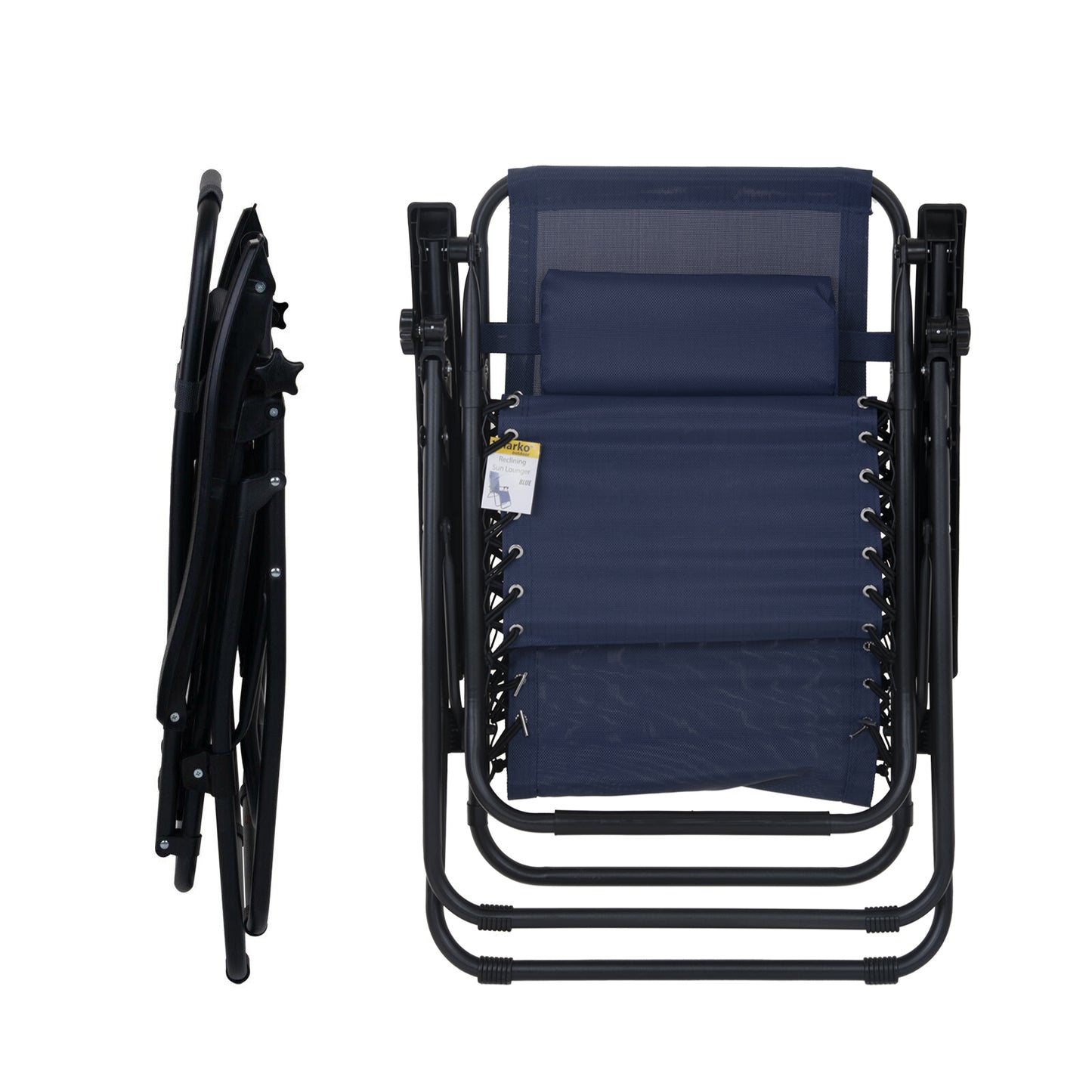 Reclining Lounger Chair - Navy