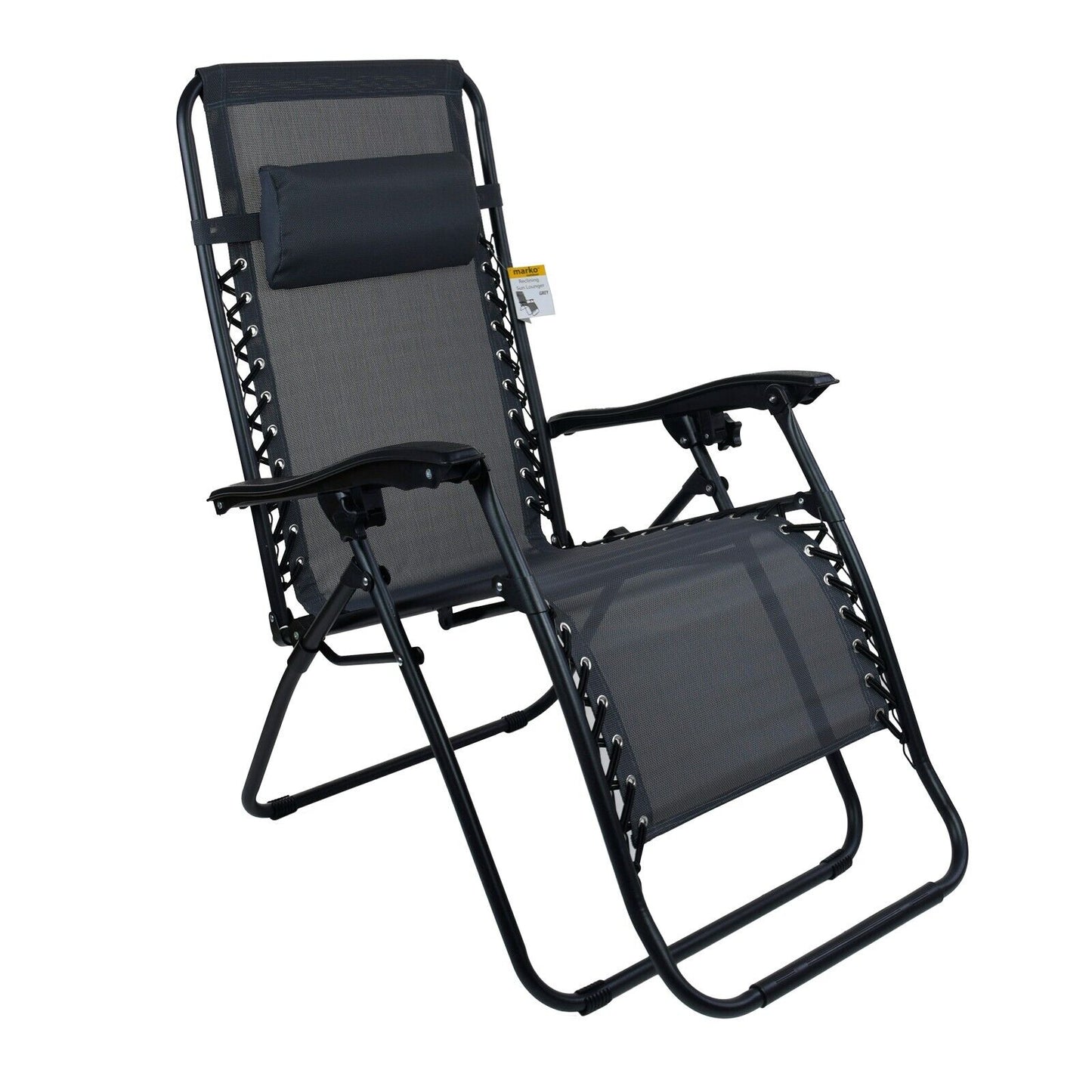 Reclining Lounger Chair - Grey