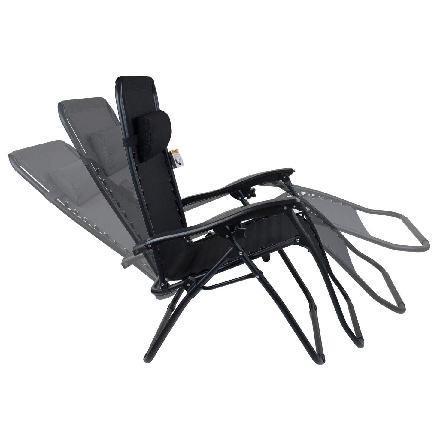 Reclining Lounger Chair - Black