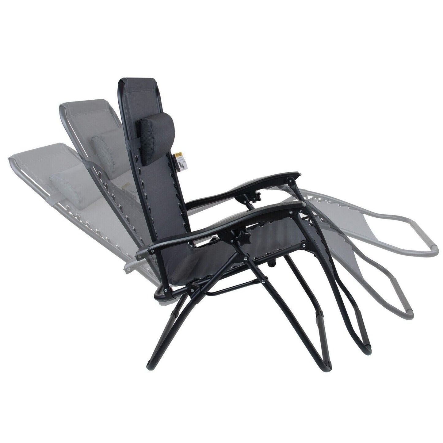 Reclining Lounger Chair - Grey