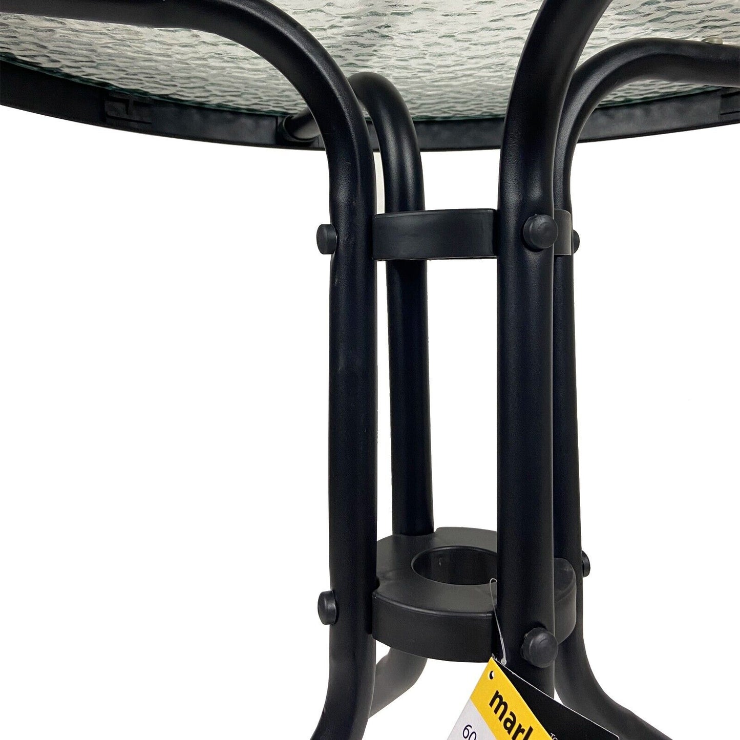 60cm Round Glass Bistro Table