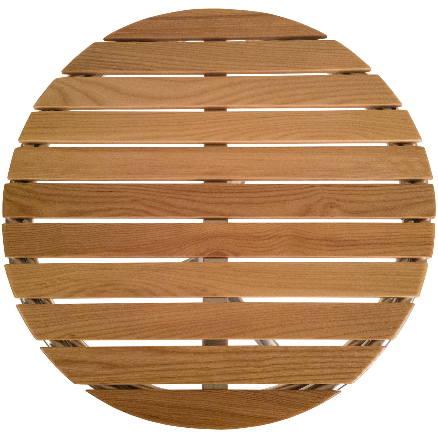 Savannah Bistro Table - Chrome & Ash Wood
