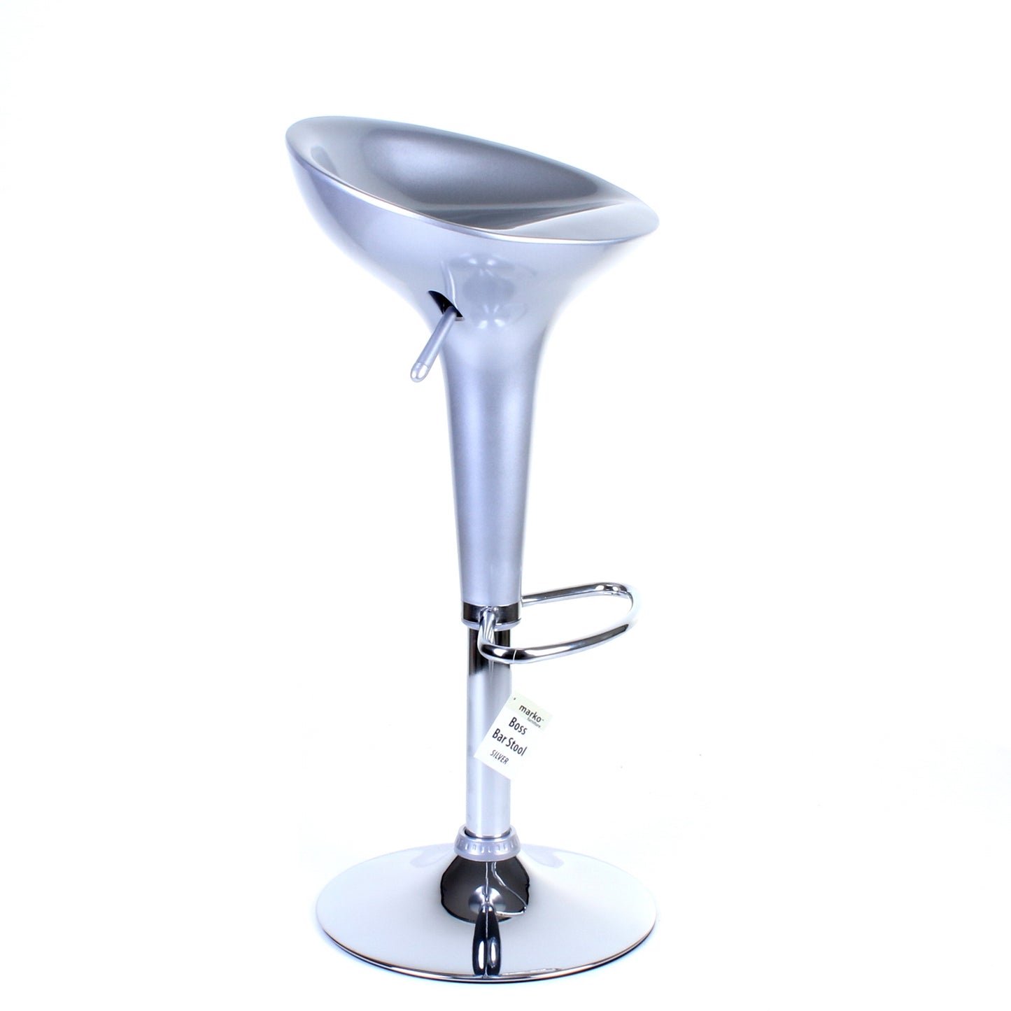 Boss Bar Stool - Silver - Set of 2