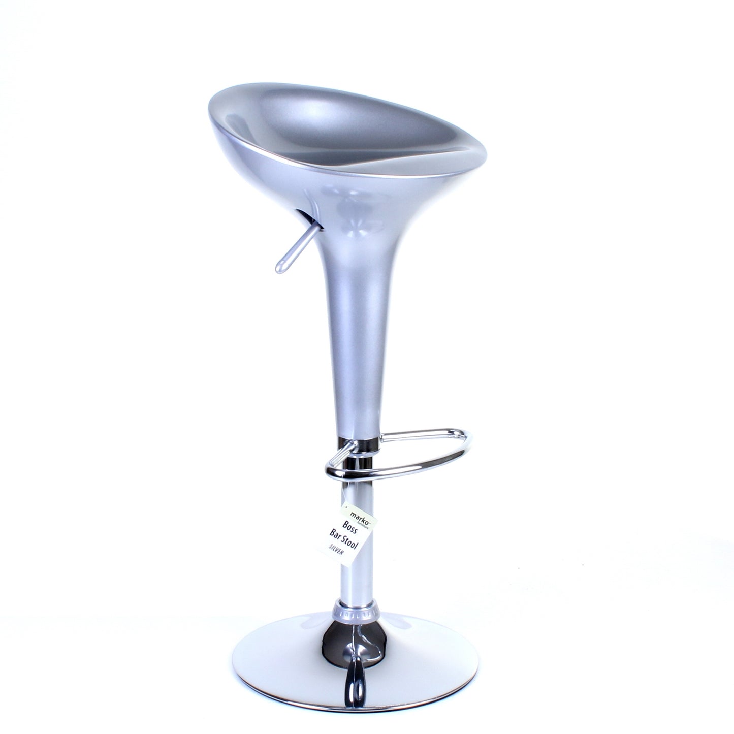 Boss Bar Stool - Silver - Set of 2