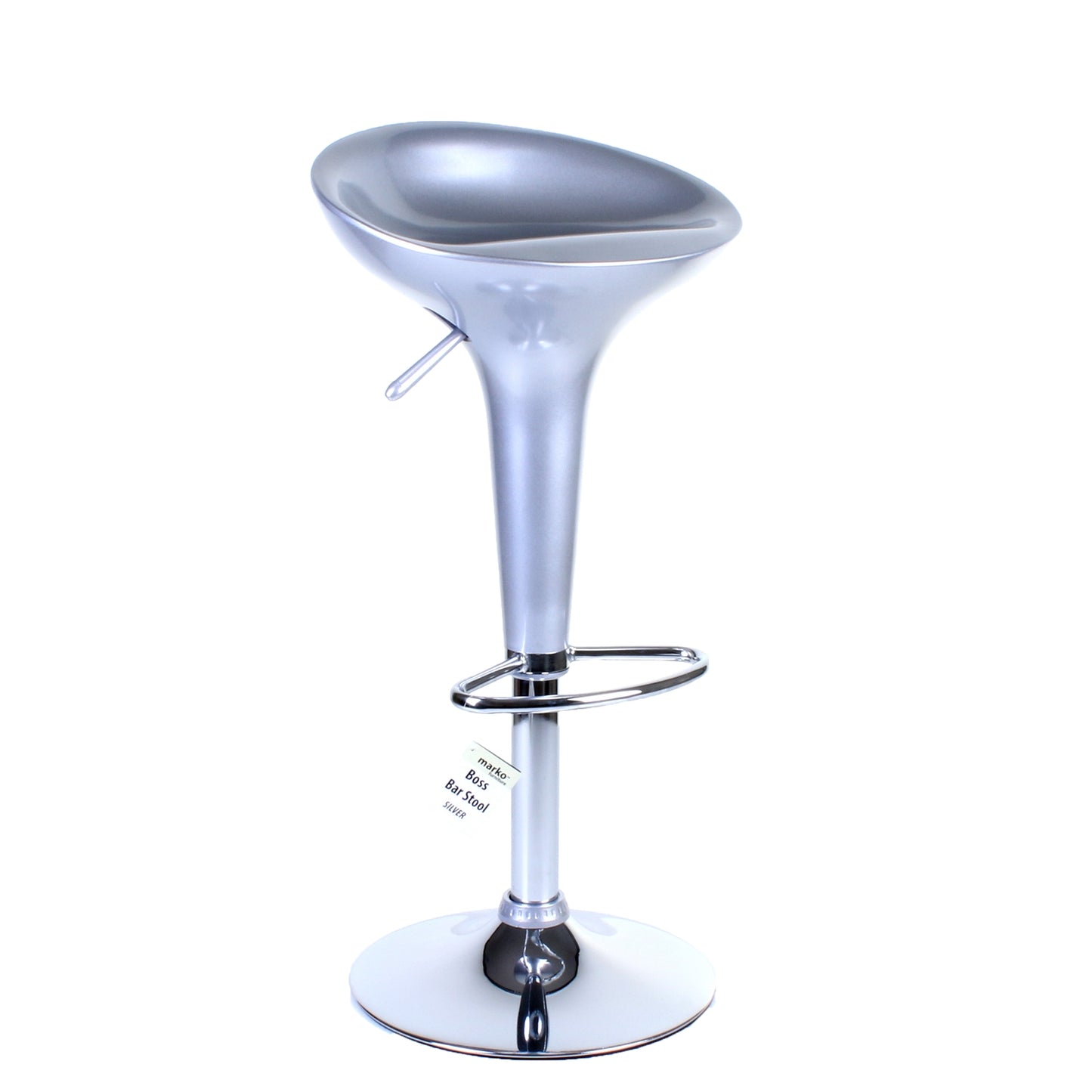 Boss Bar Stool - Silver - Set of 2
