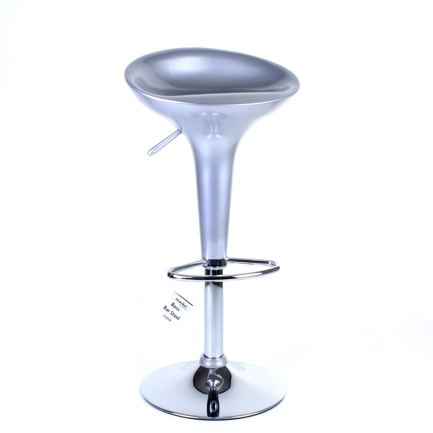 Boss Bar Stool - Silver - Set of 2