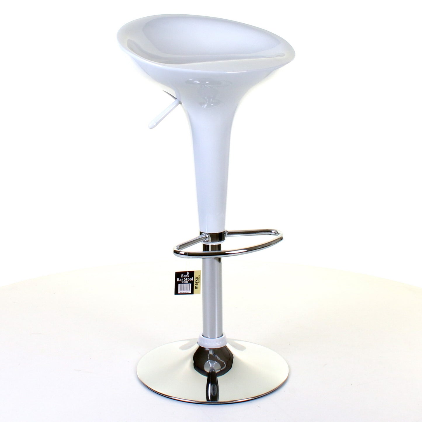 Boss Bar Stool - White - Set of 2