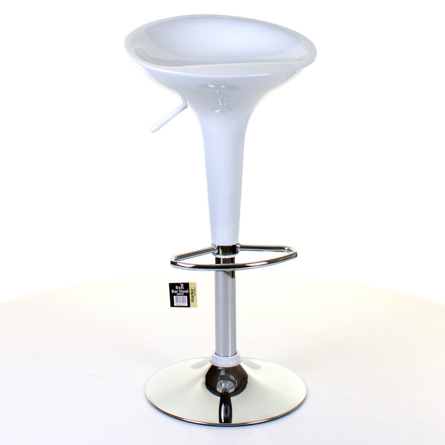 Boss Bar Stool - White - Set of 2