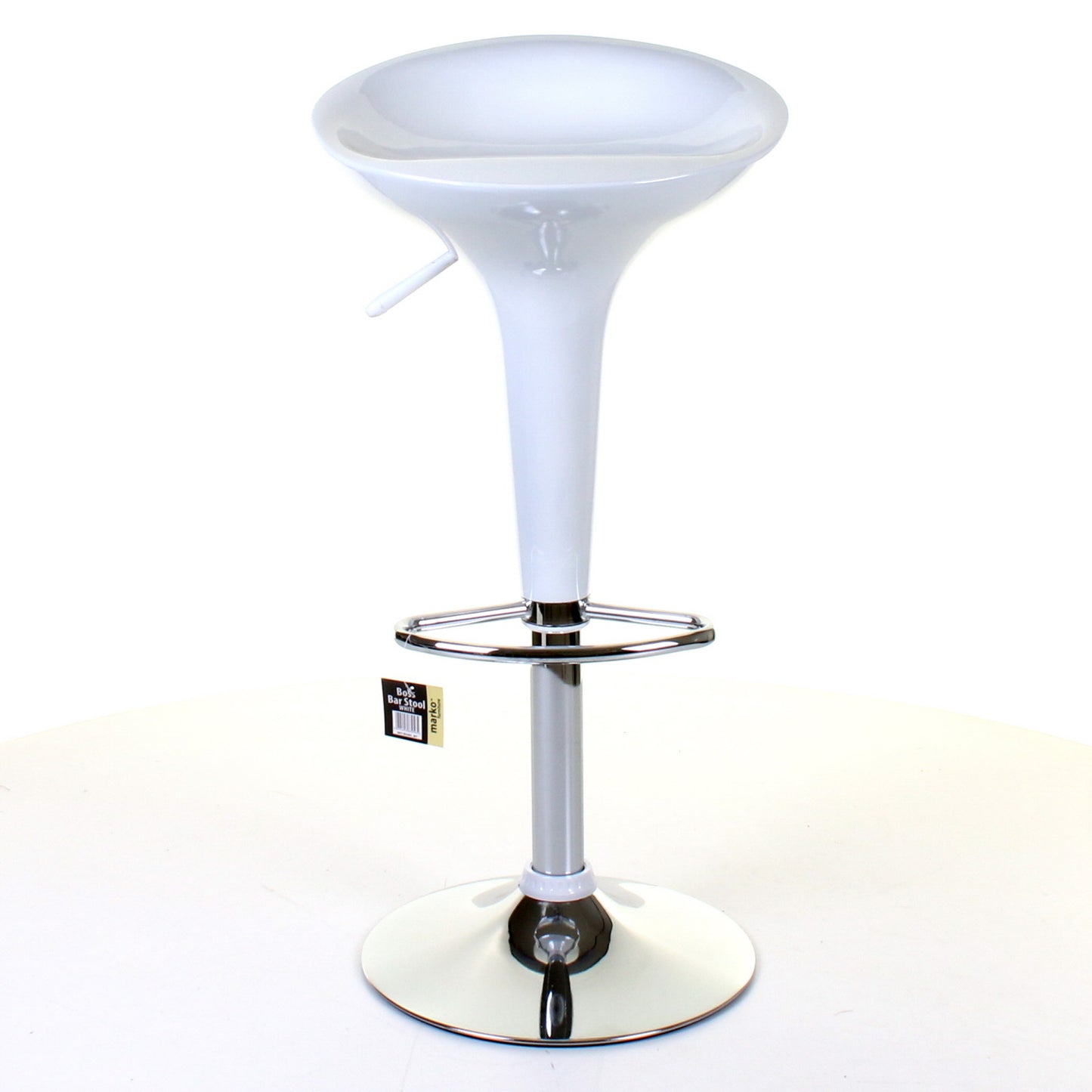 Boss Bar Stool - White - Set of 2