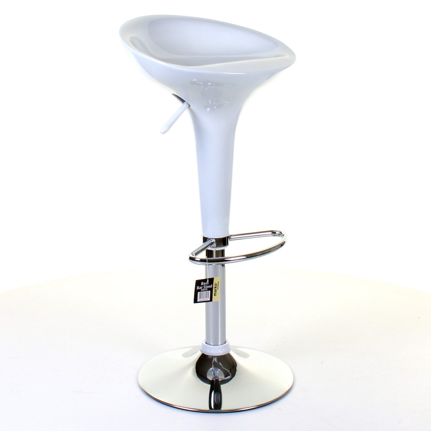 Boss Bar Stool - White - Set of 2
