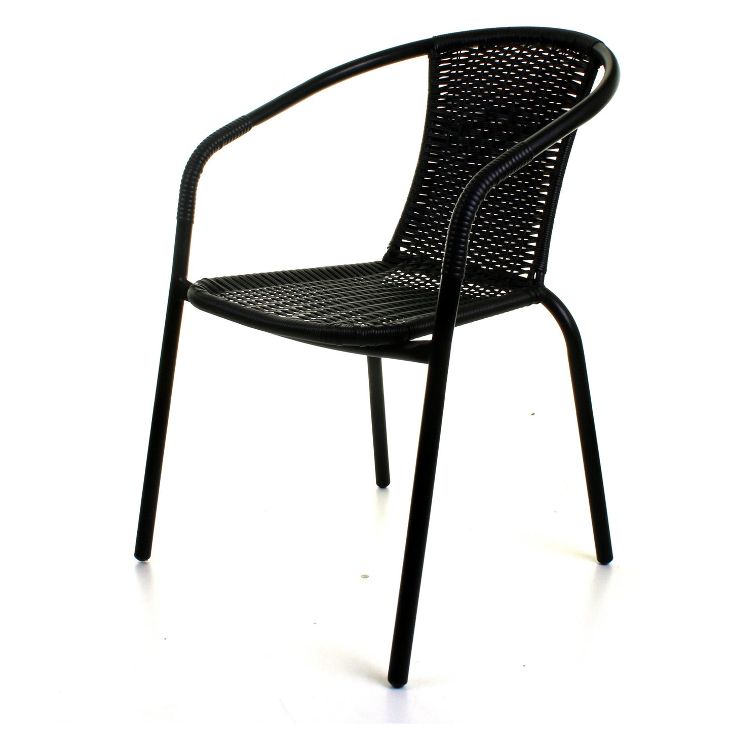 Wicker Black Bistro Chair