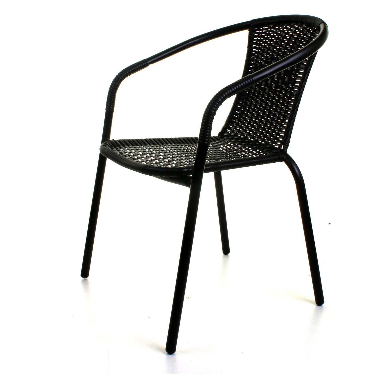 Wicker Black Bistro Chair
