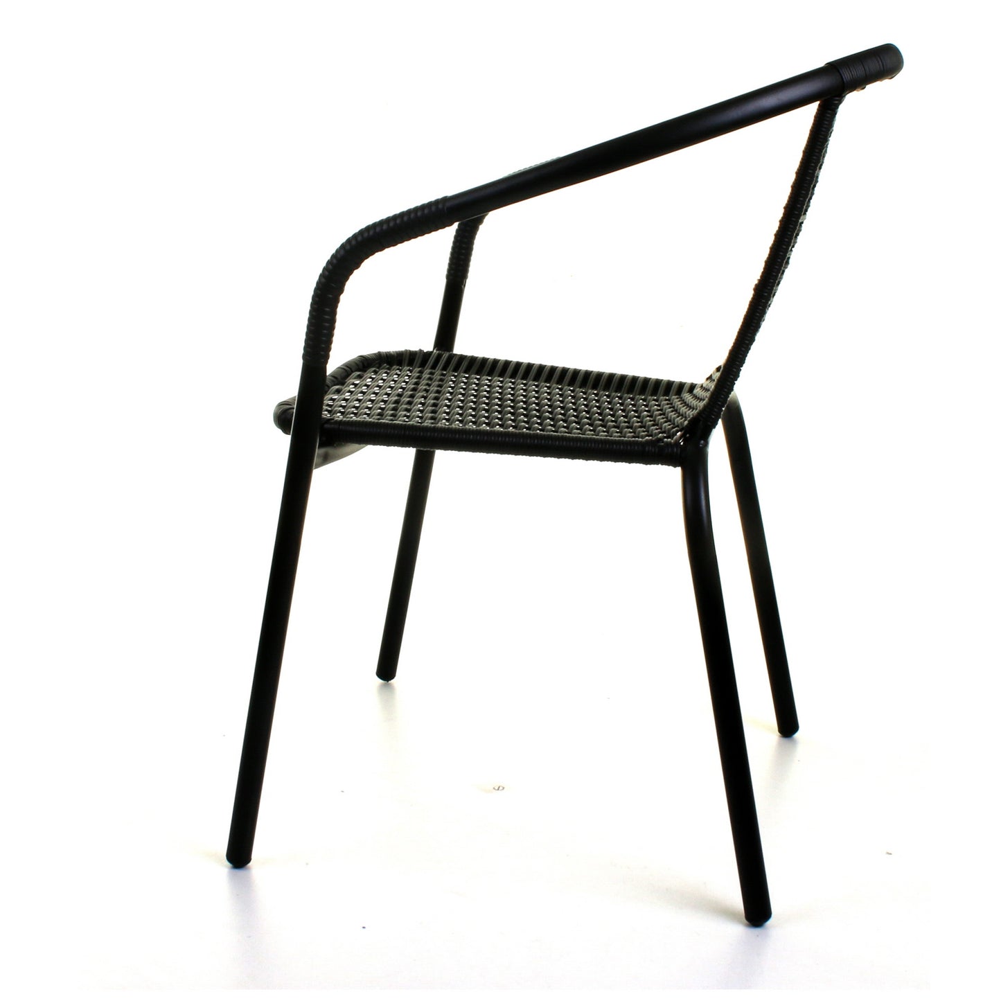 Wicker Black Bistro Chair