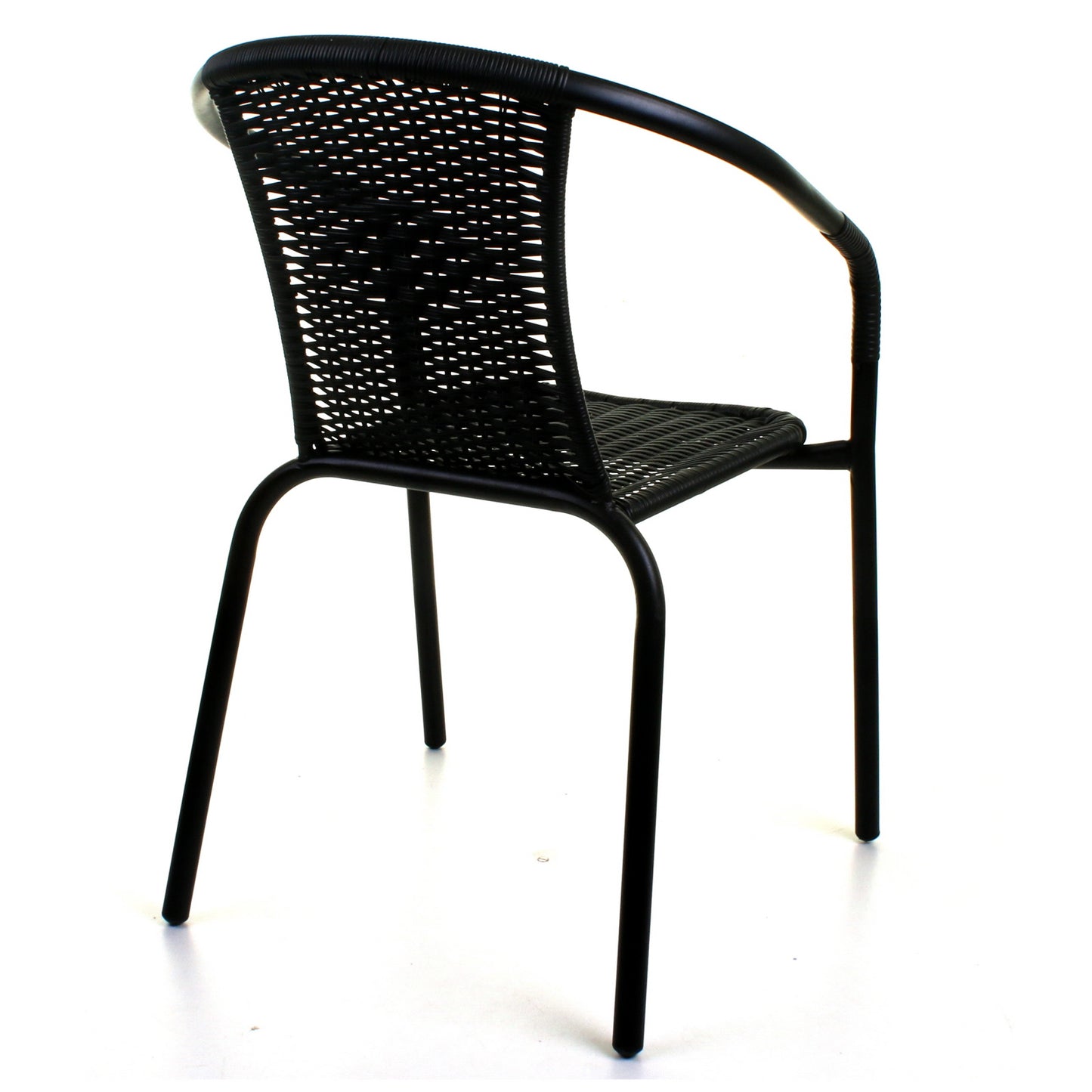 Wicker Black Bistro Chair