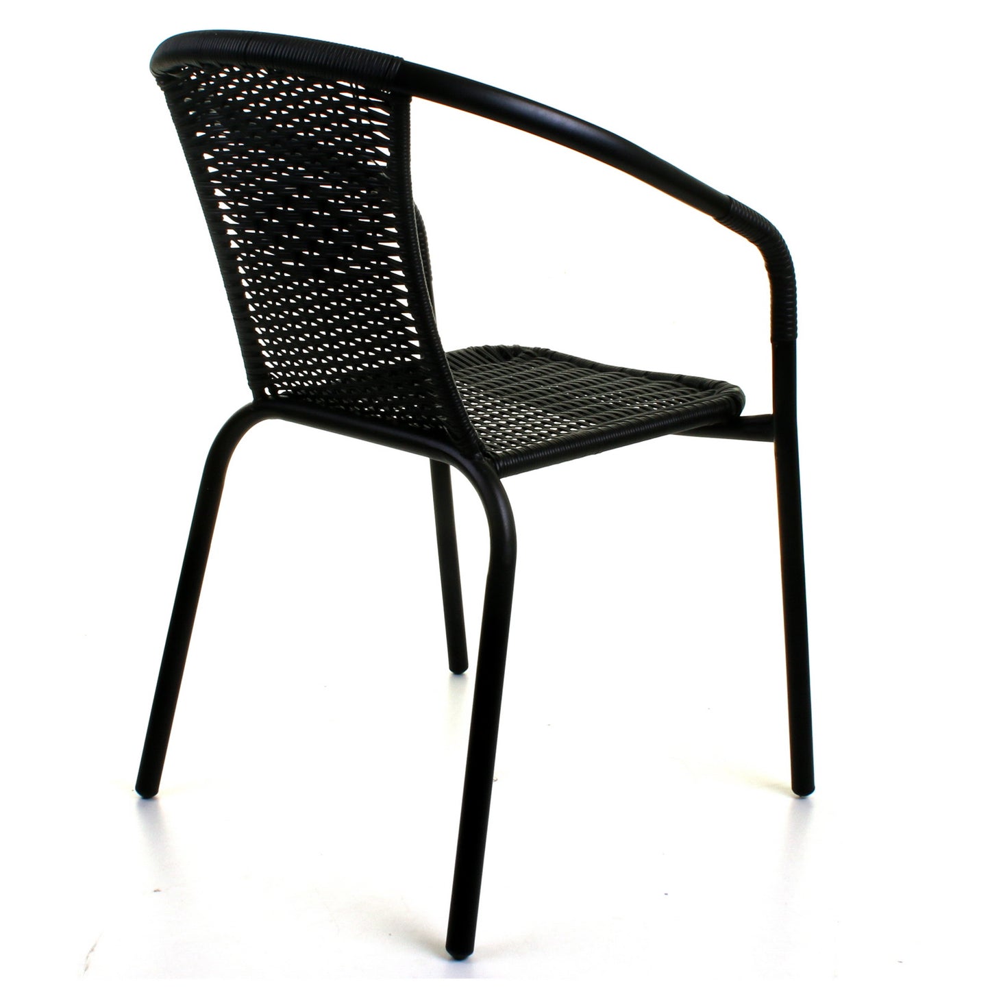 Wicker Black Bistro Chair