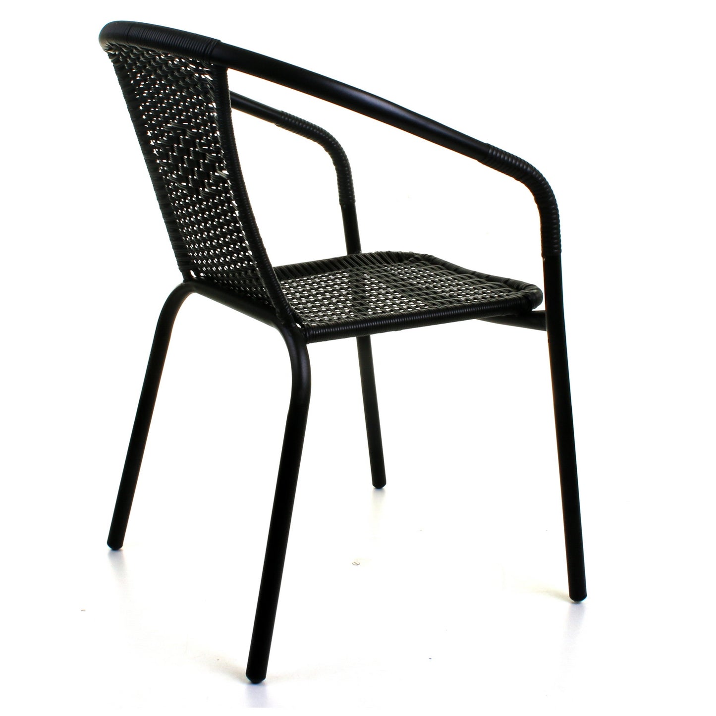 Wicker Black Bistro Chair