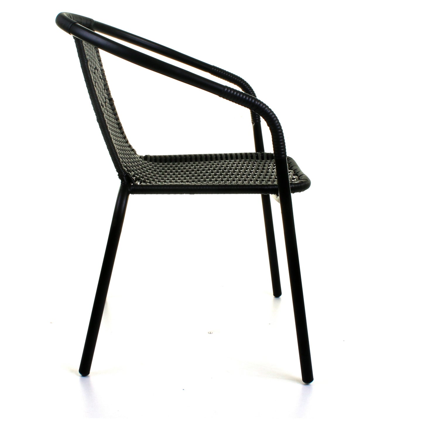 Wicker Black Bistro Chair