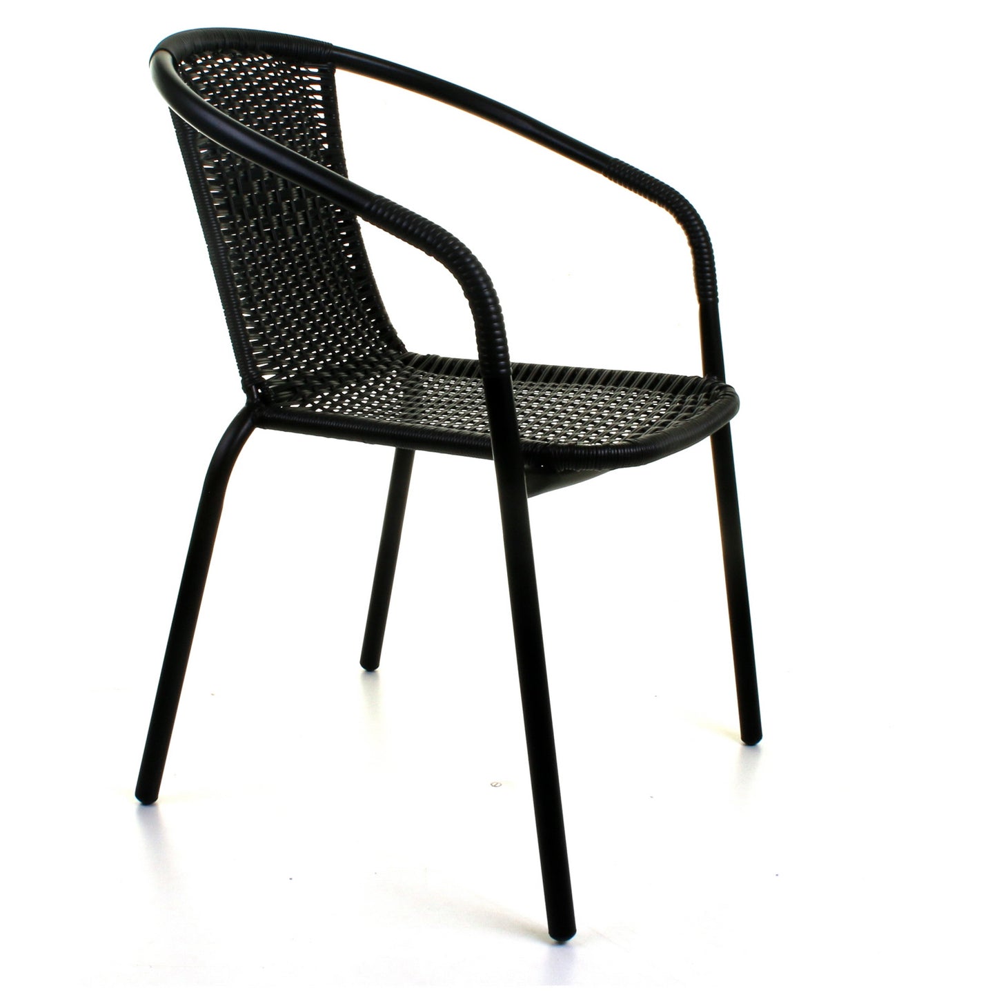 Wicker Black Bistro Chair