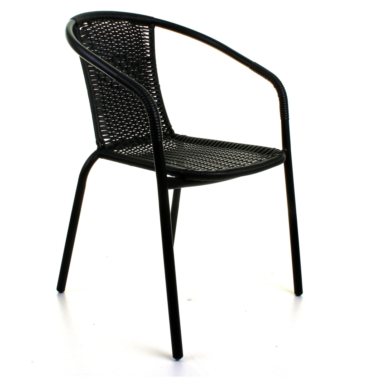Wicker Black Bistro Chair