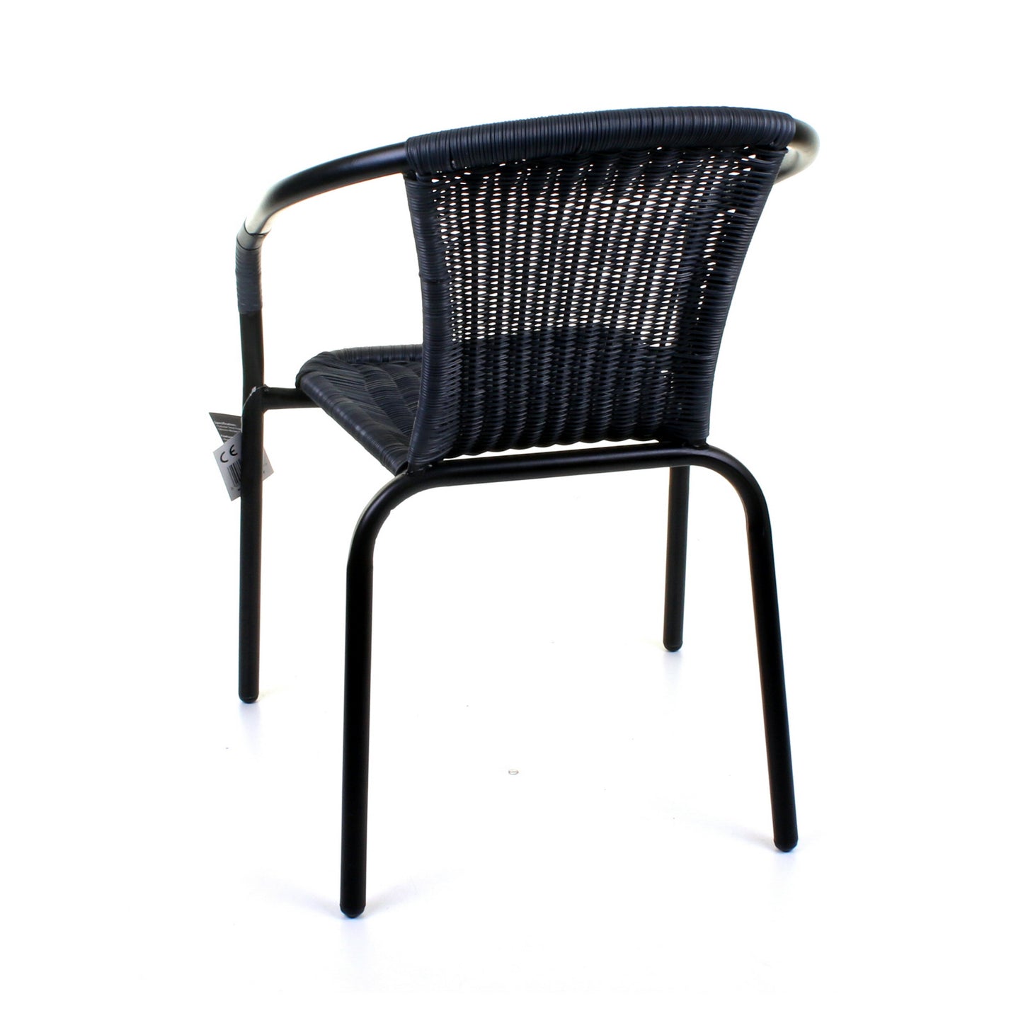 Grey Wicker Bistro Chair
