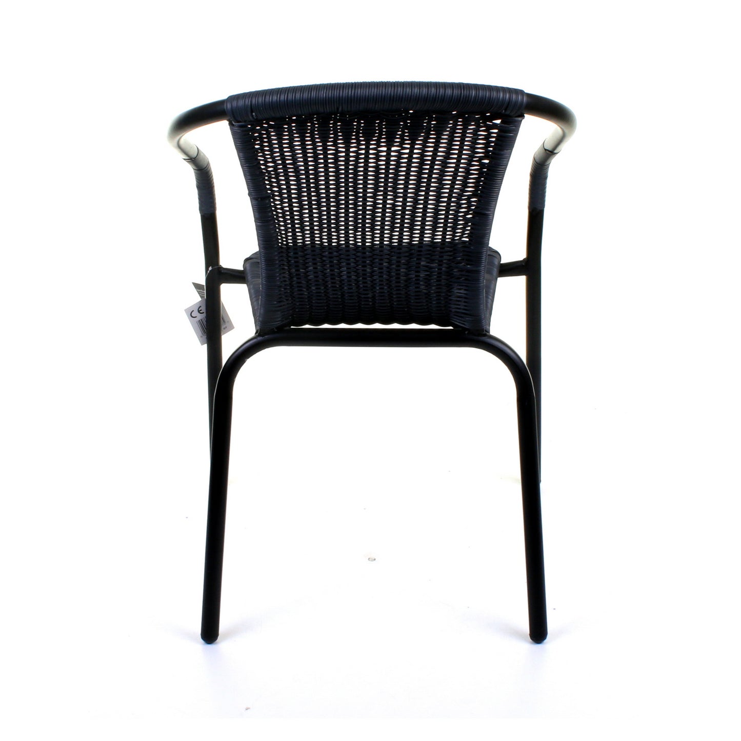 Grey Wicker Bistro Chair