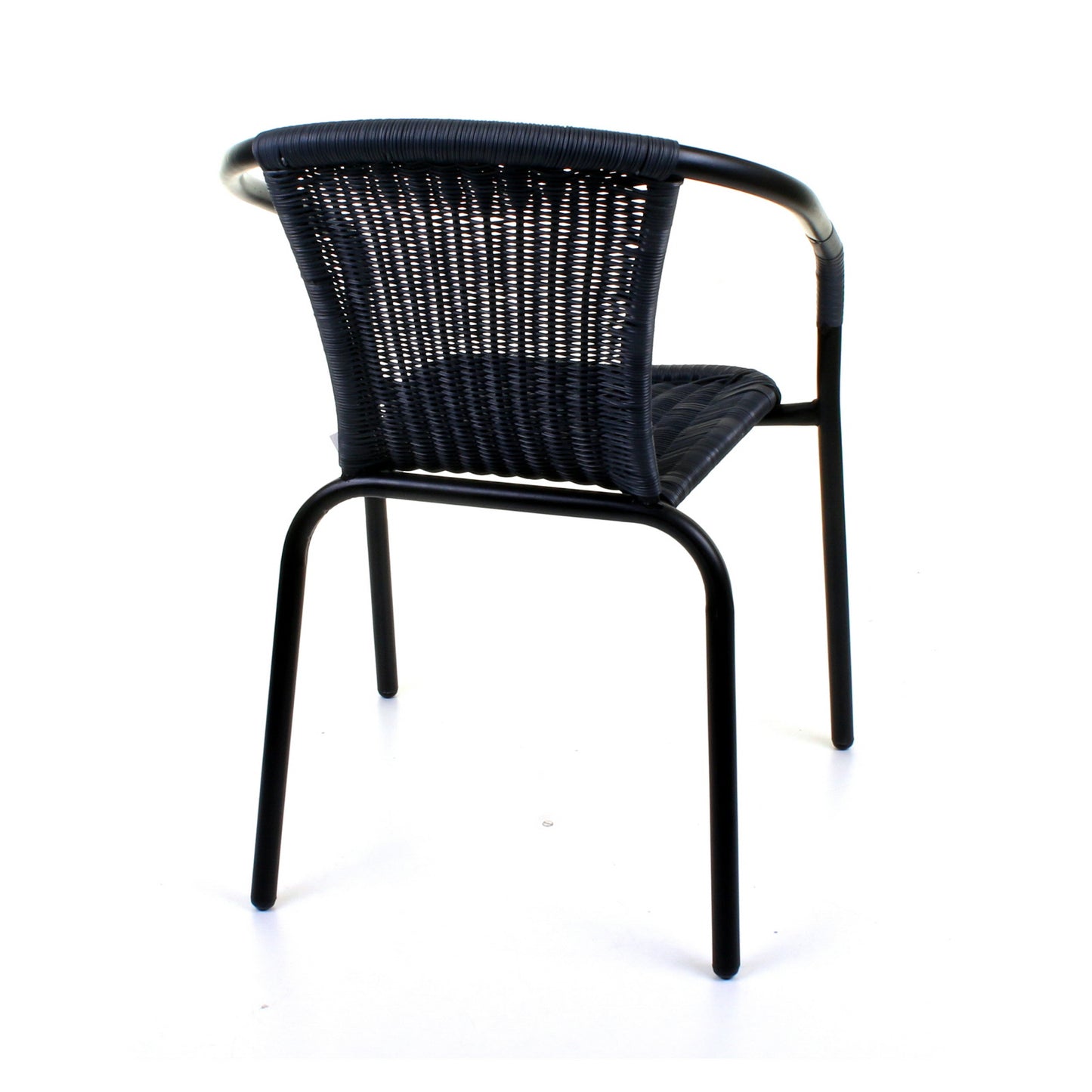 Grey Wicker Bistro Chair