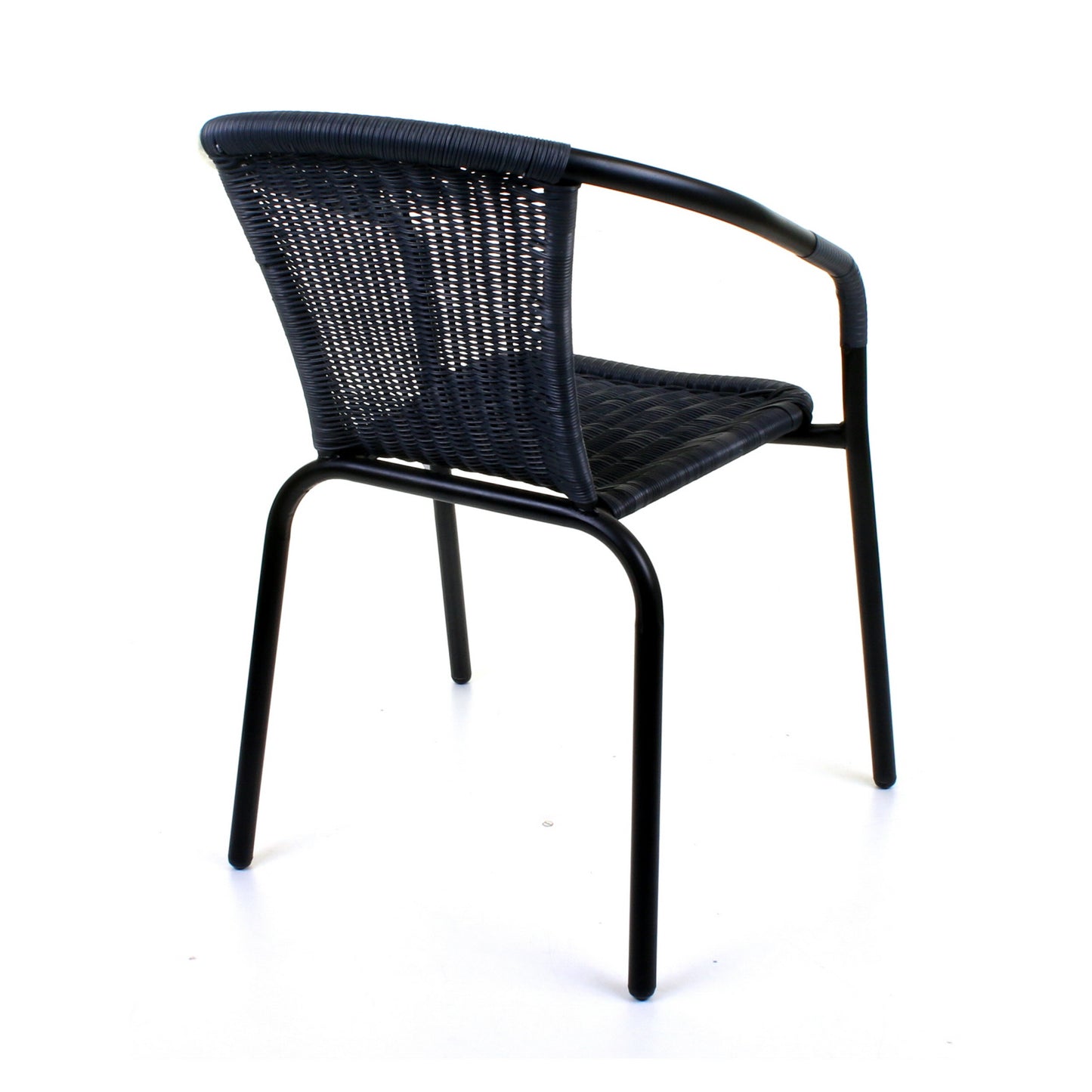 Grey Wicker Bistro Chair