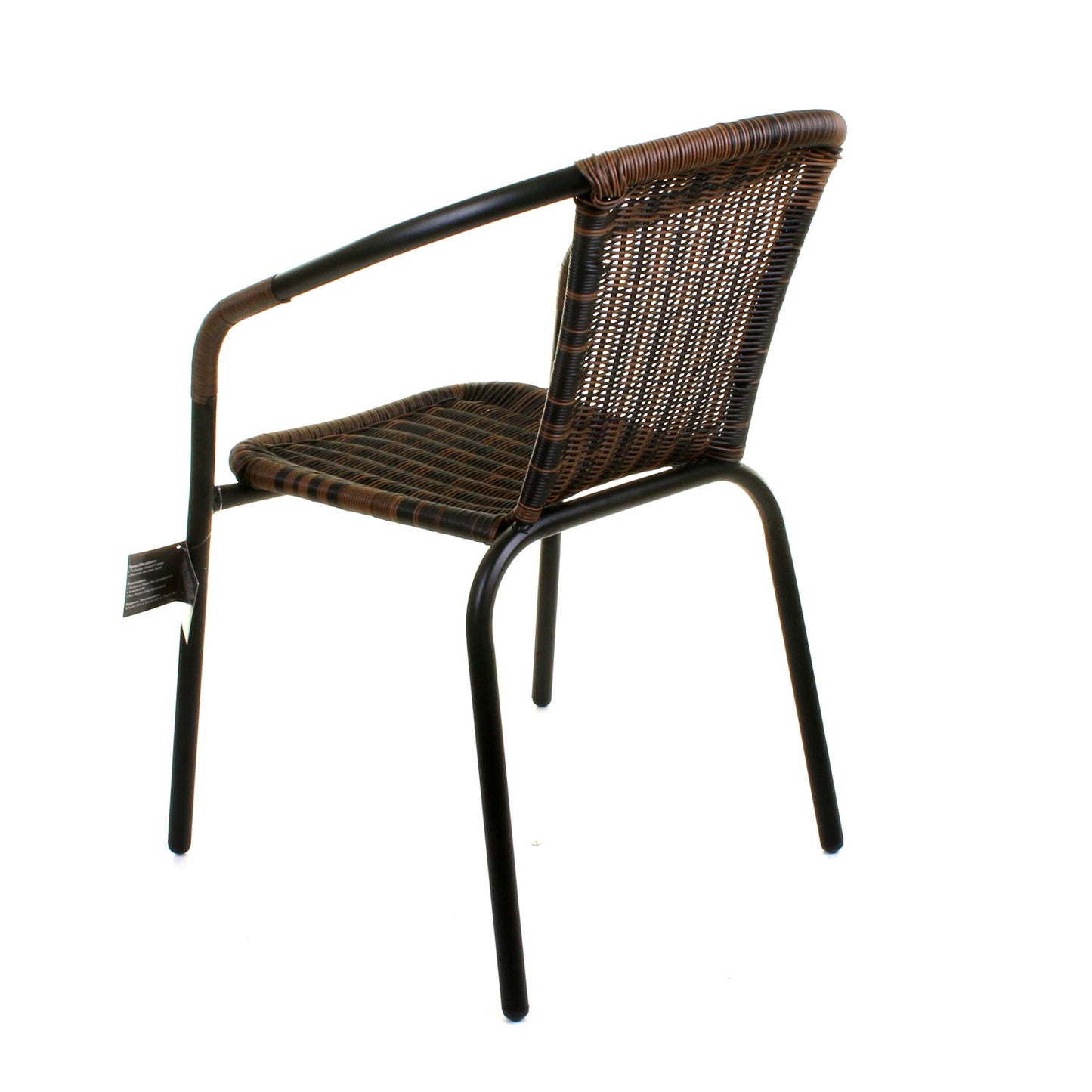 Chocolate Wicker Bistro Chair