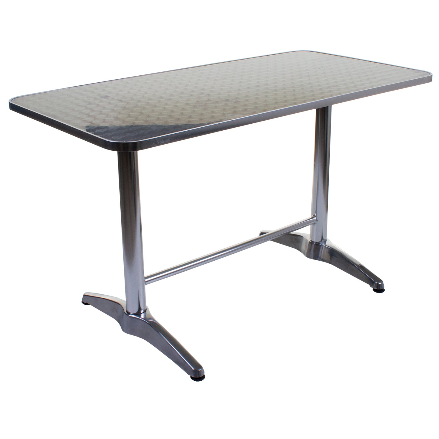 Montego Rectangular Chrome Table