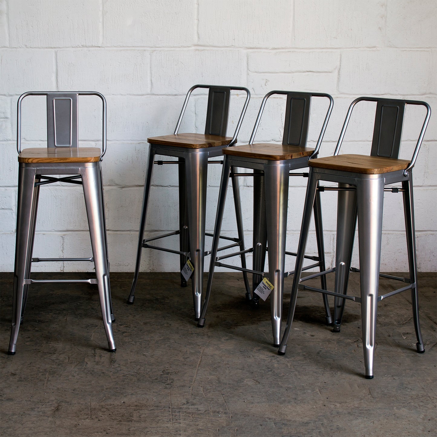 Tuscany Bar Stool - Silver
