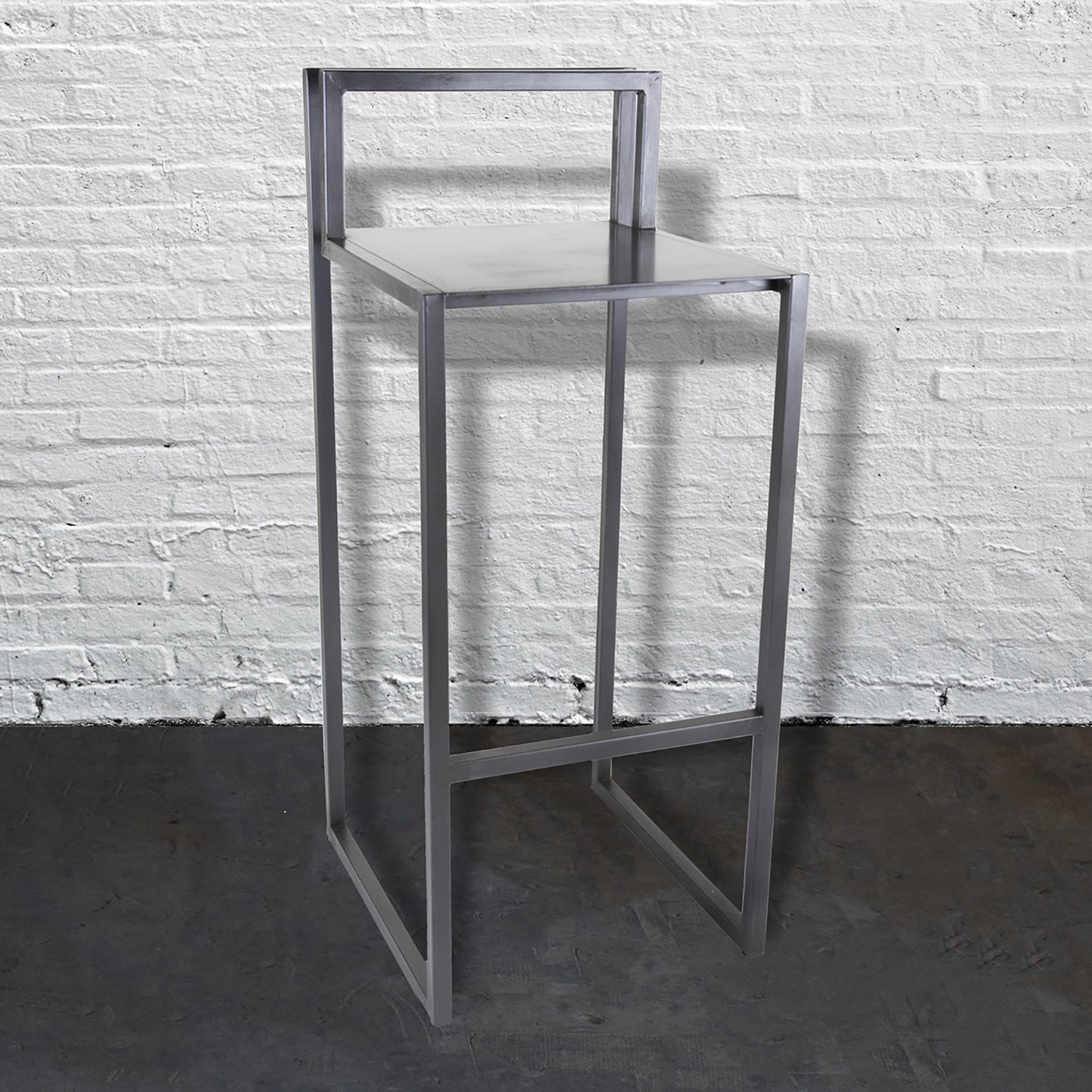 Rustic Iron Bar Stool