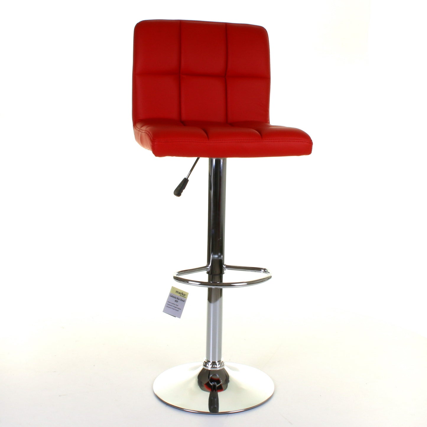 Catania Bar Stool - Red - Set of 2