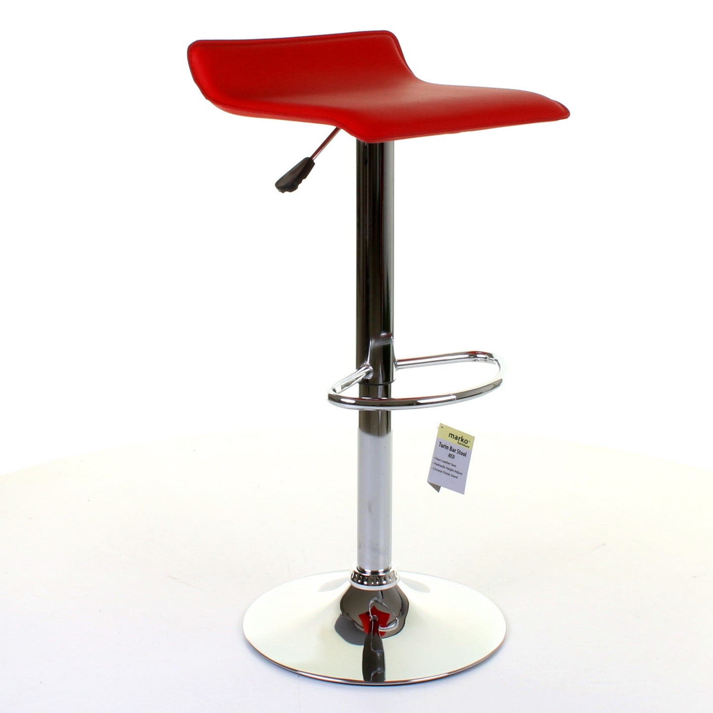 Turin Bar Stool - Red - Set of 2