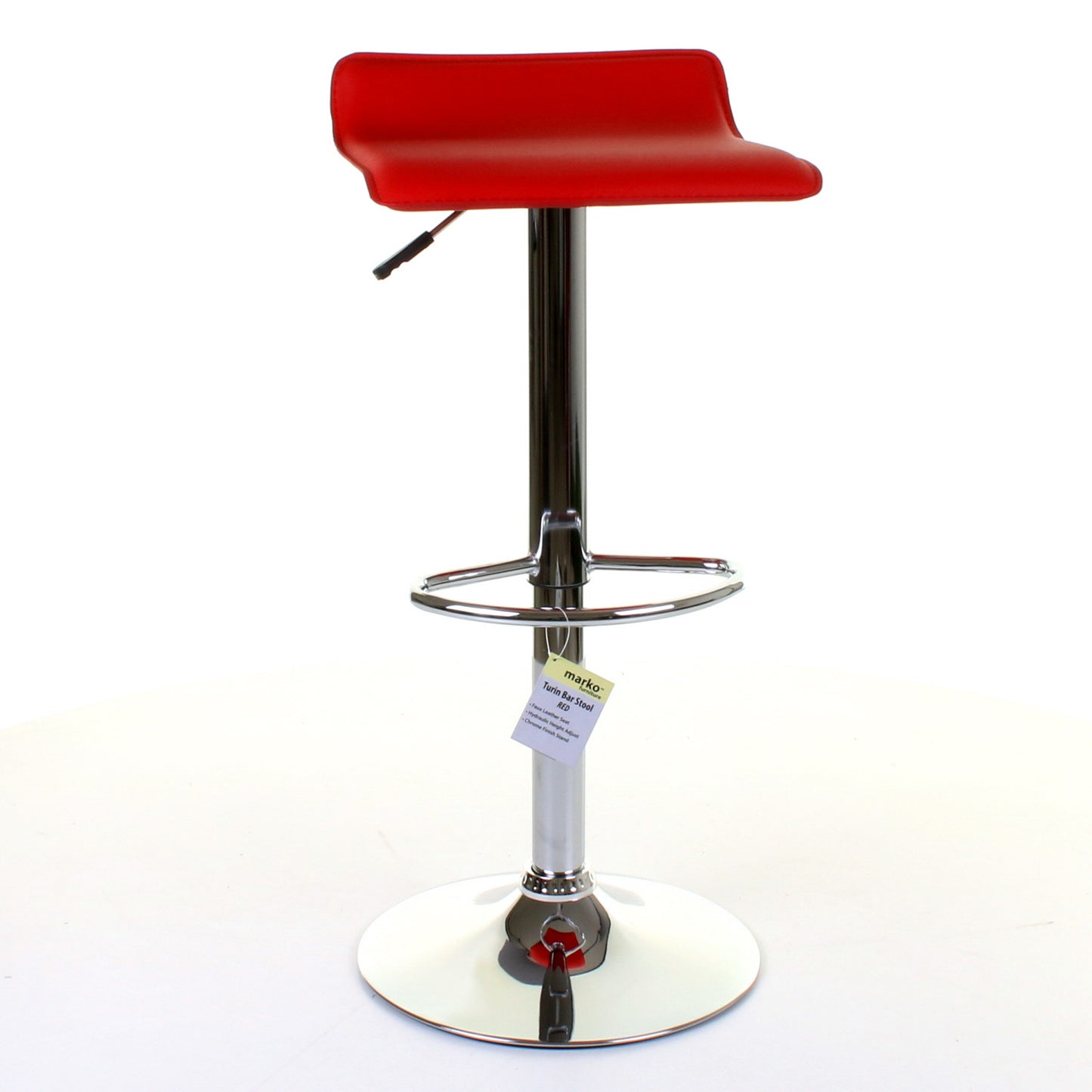 Turin Bar Stool - Red - Set of 2