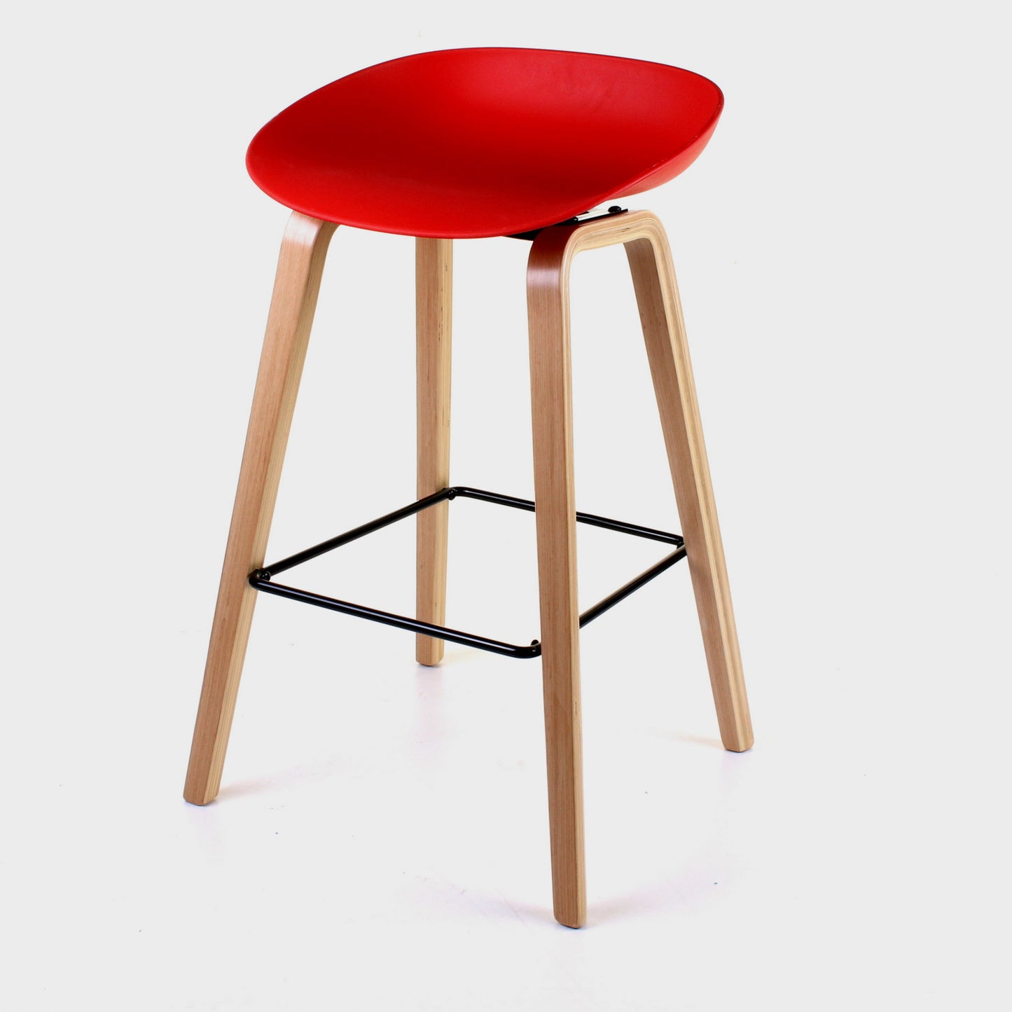 Benevento Bar Stool - Red - Set of 2