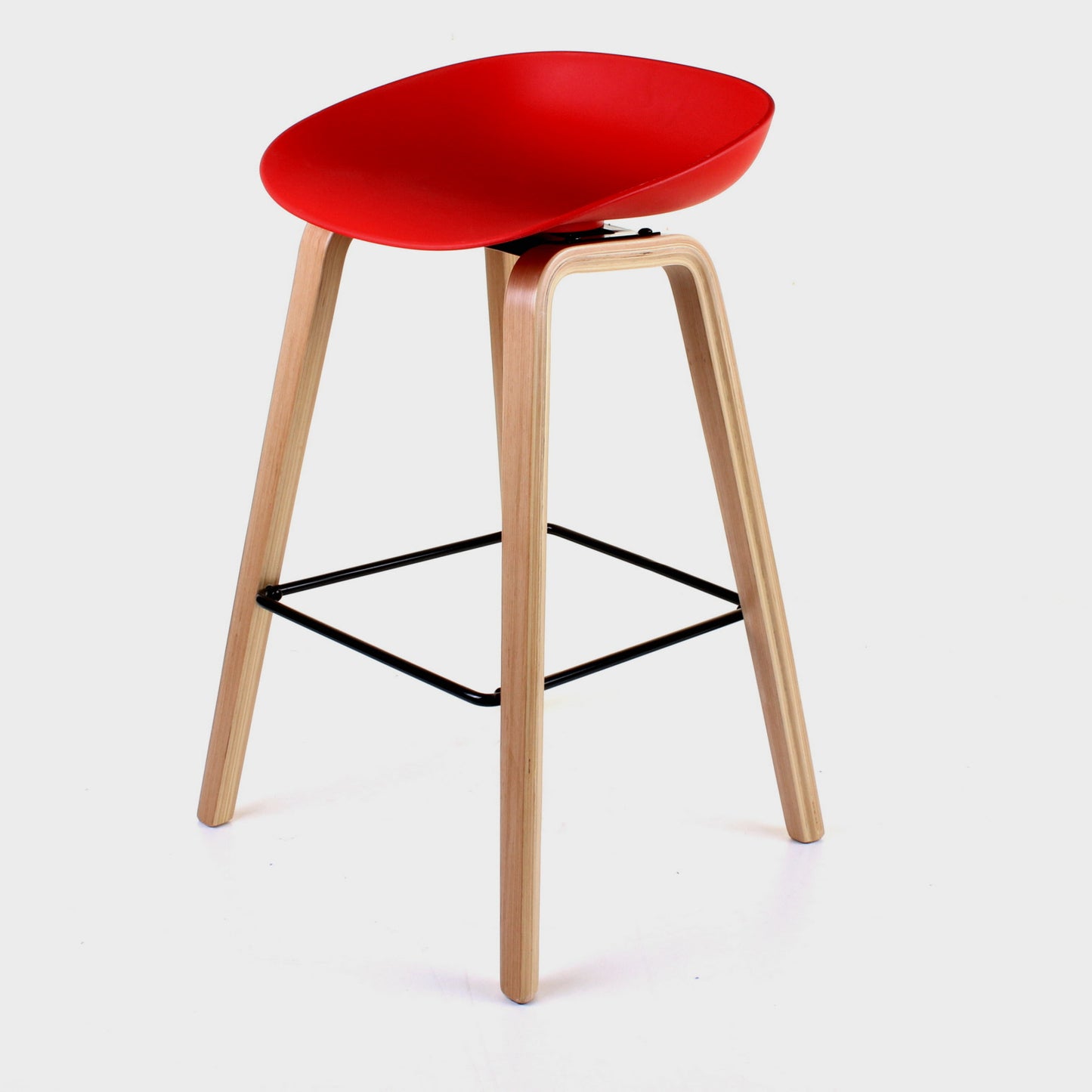 Benevento Bar Stool - Red - Set of 2