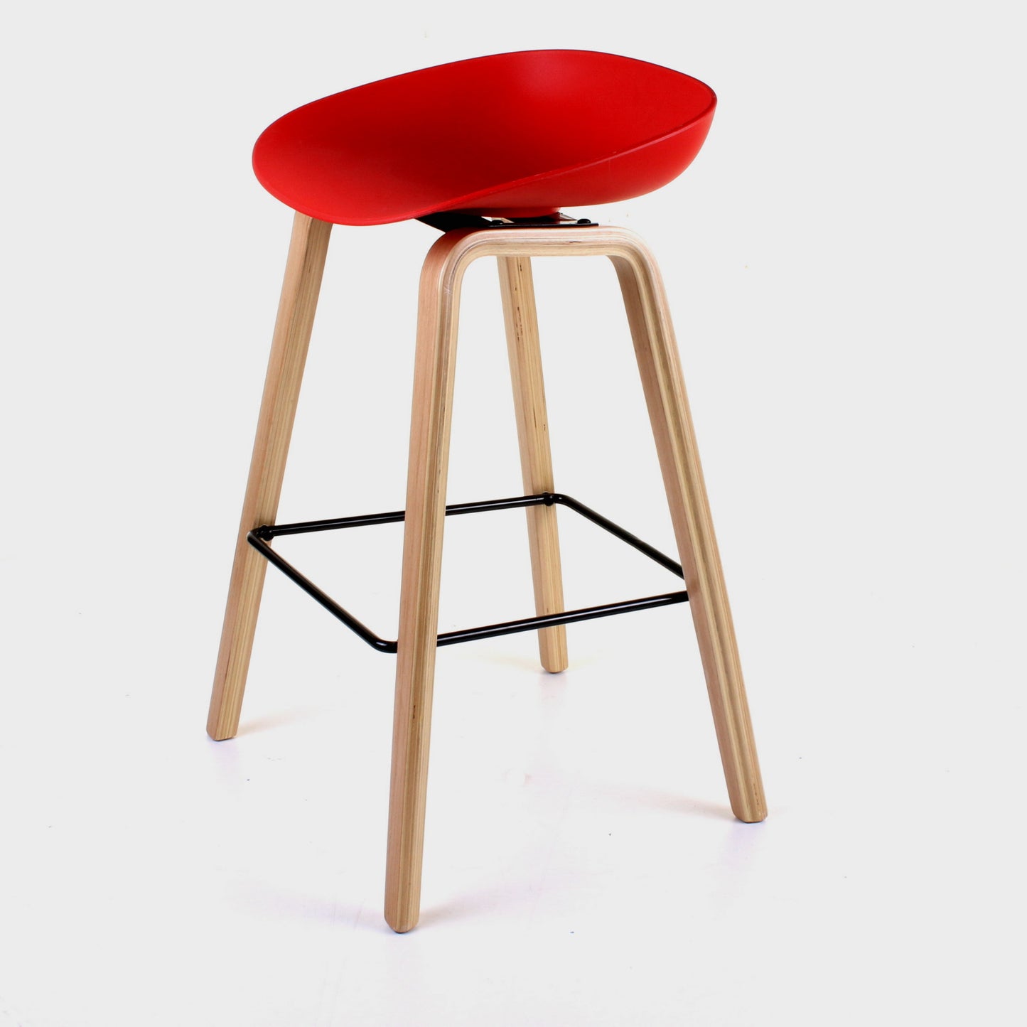 Benevento Bar Stool - Red - Set of 2