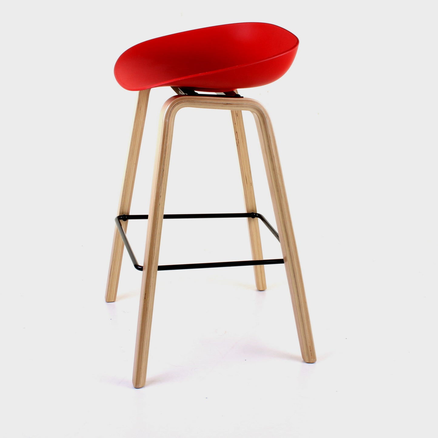 Benevento Bar Stool - Red - Set of 2