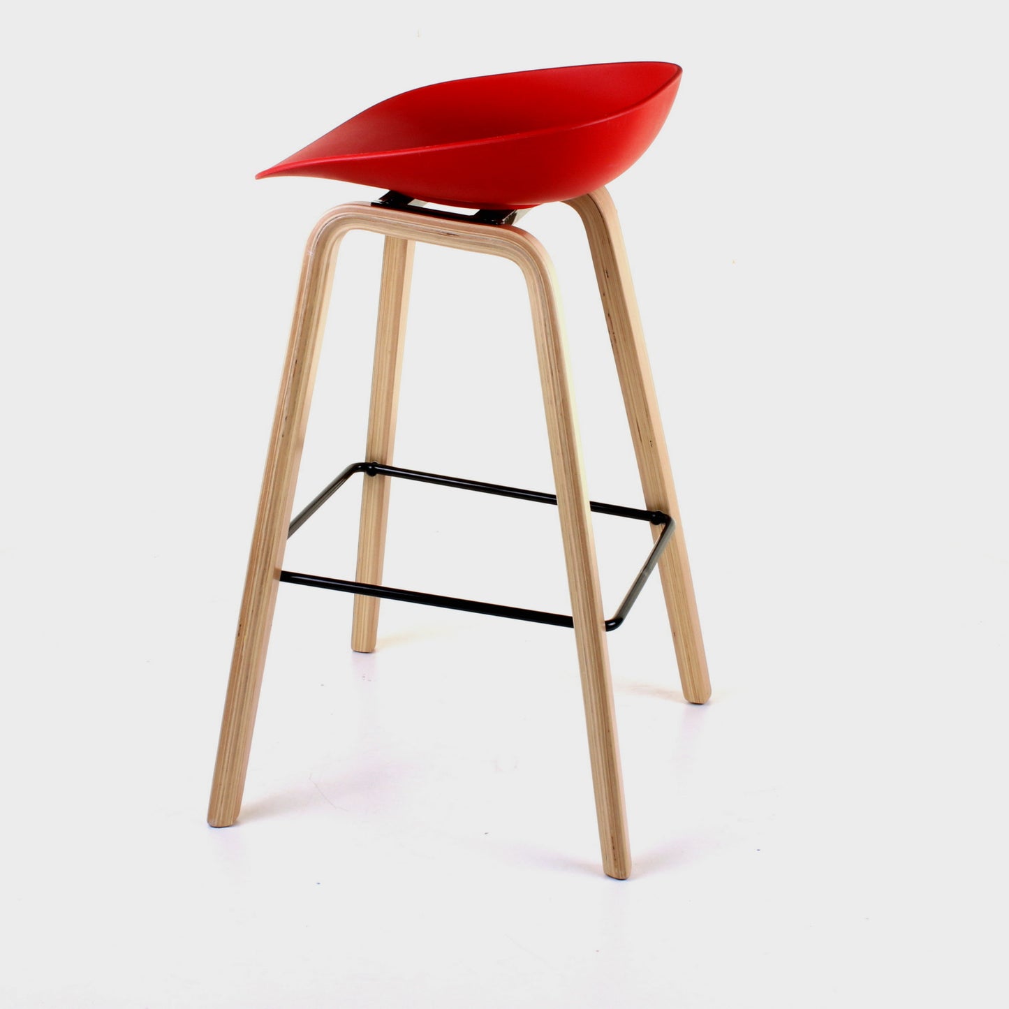 Benevento Bar Stool - Red - Set of 2