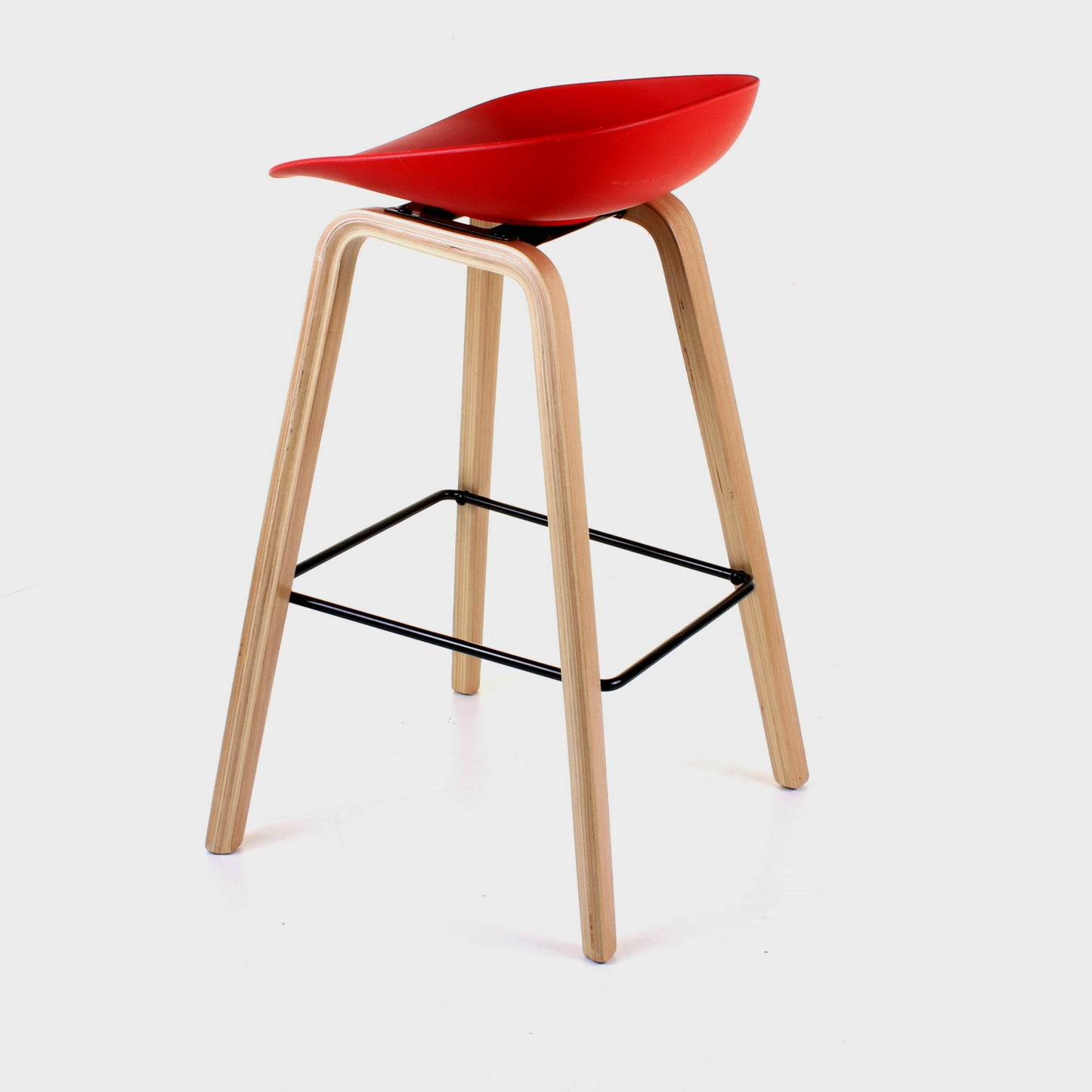 Benevento Bar Stool - Red - Set of 2