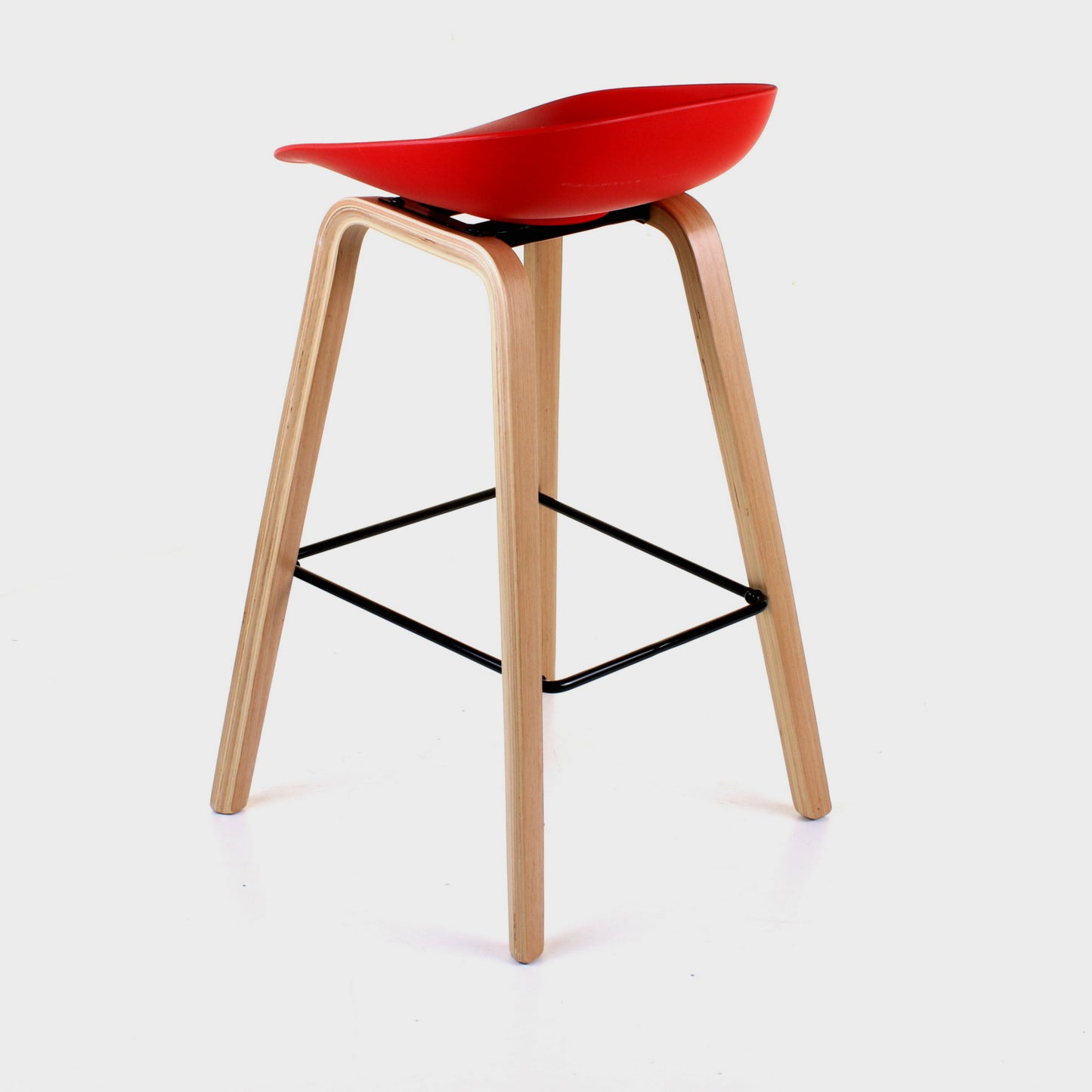 Benevento Bar Stool - Red - Set of 2