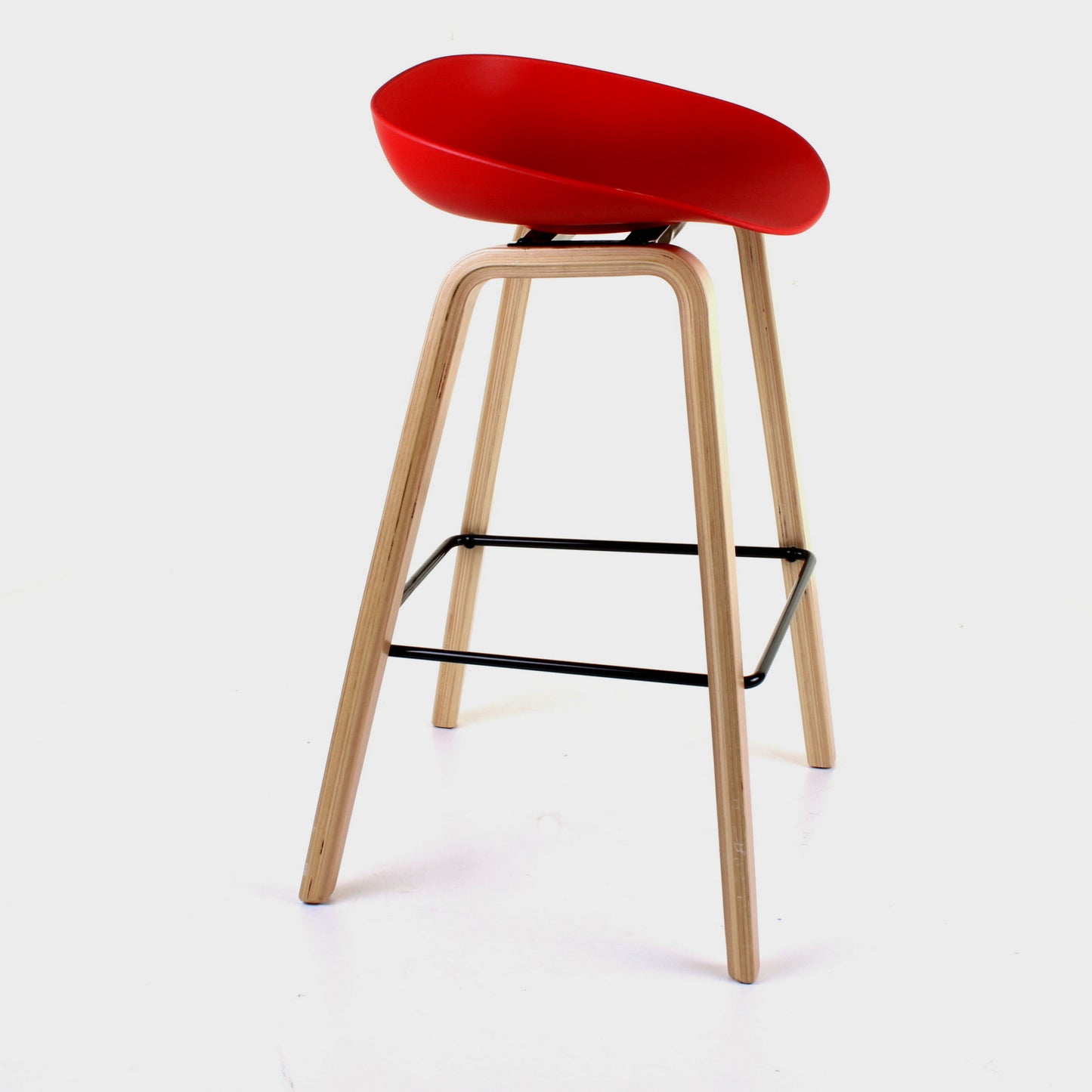 Benevento Bar Stool - Red - Set of 2