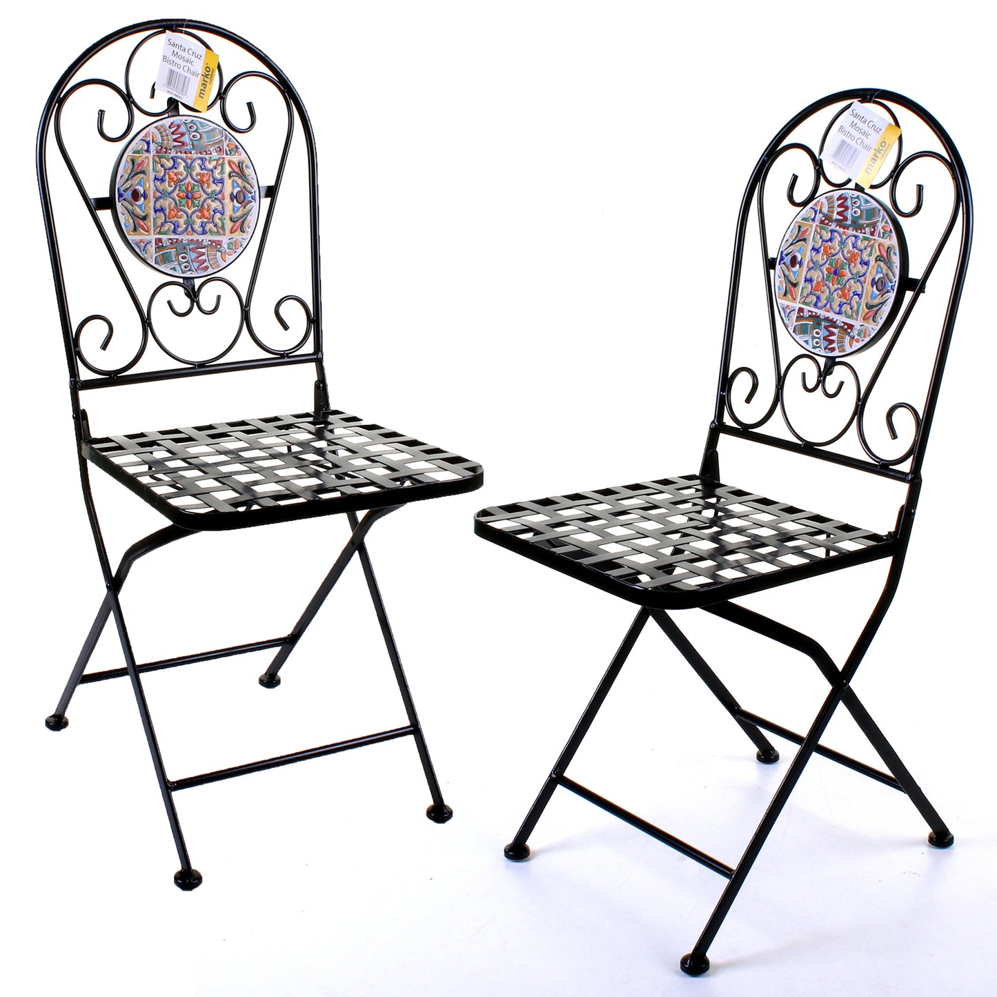 Mosaic Stone Topped Bistro Sets - Santa Cruz