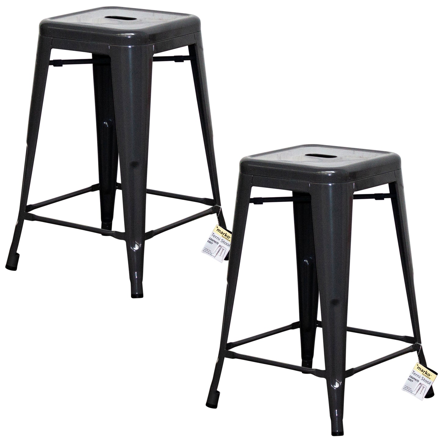 Terni Bar Stool - Graphite Grey