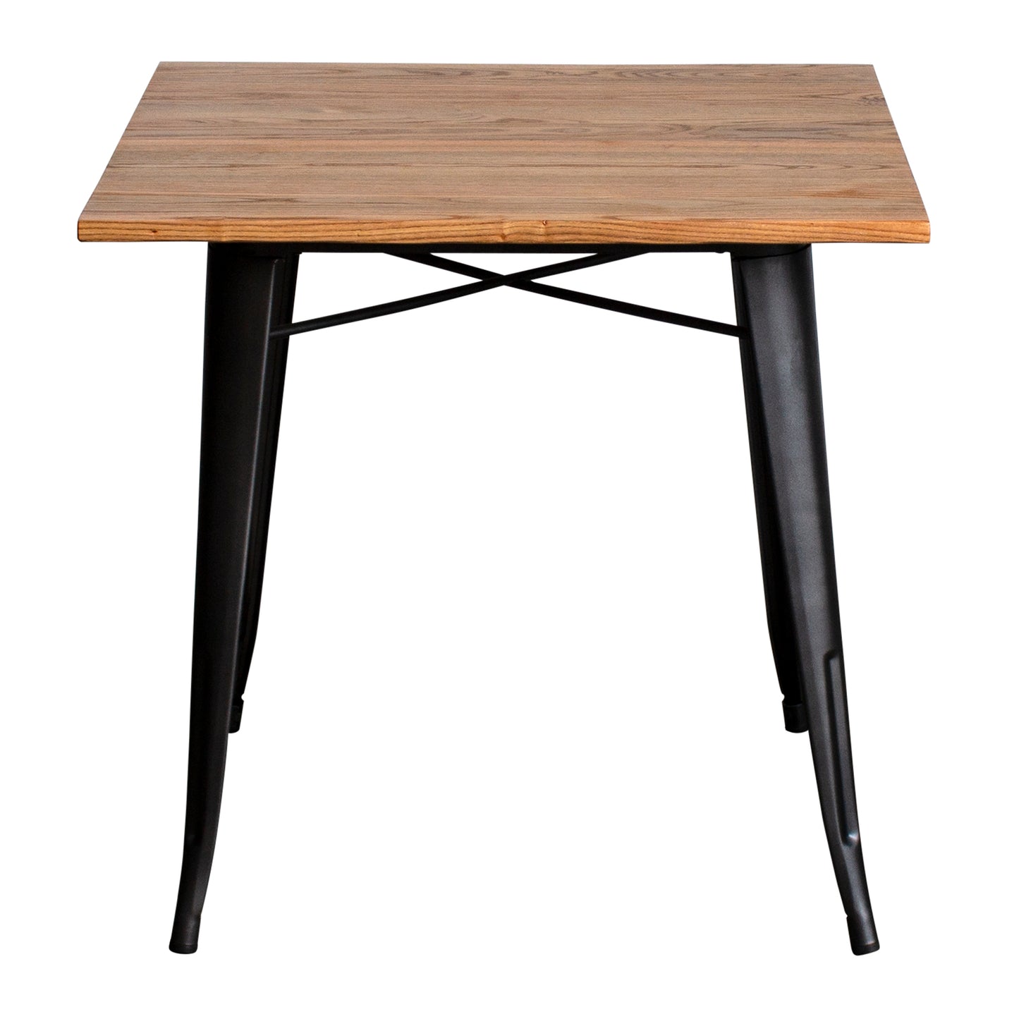 5PC Enna Table Florence & Palermo Chairs Set - Onyx Matt Black