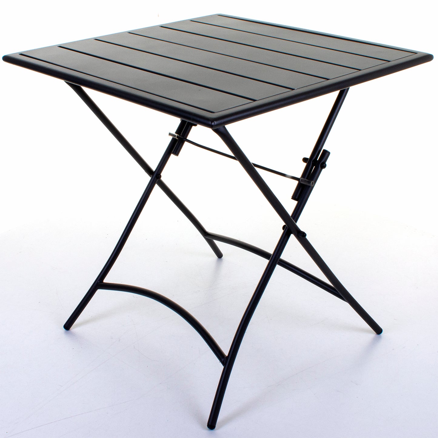 Slatted Bistro Folding Table - Sand Grey
