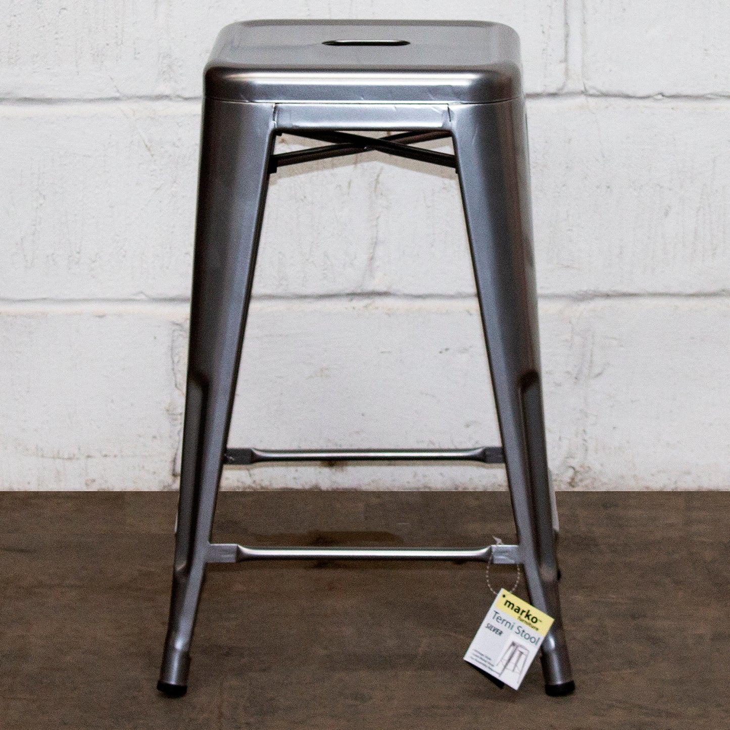 Terni Bar Stool - Silver